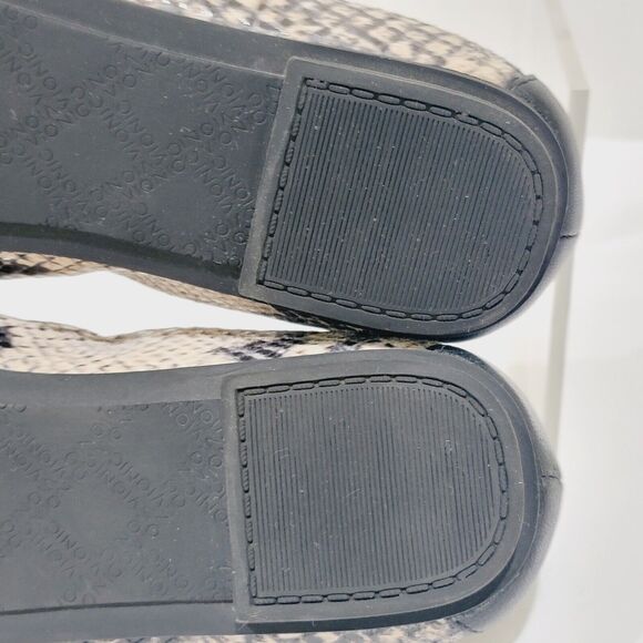 Vionic Minna Ballet Flats Women's 6 Snakeskin Cap Toe Natural Snake Black Shoes - Picture 13 of 14